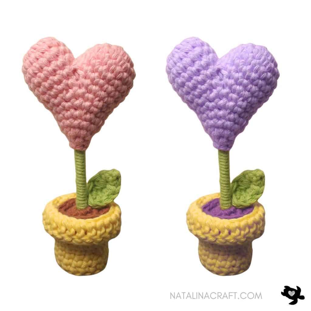 Heart Flower Crochet Pattern