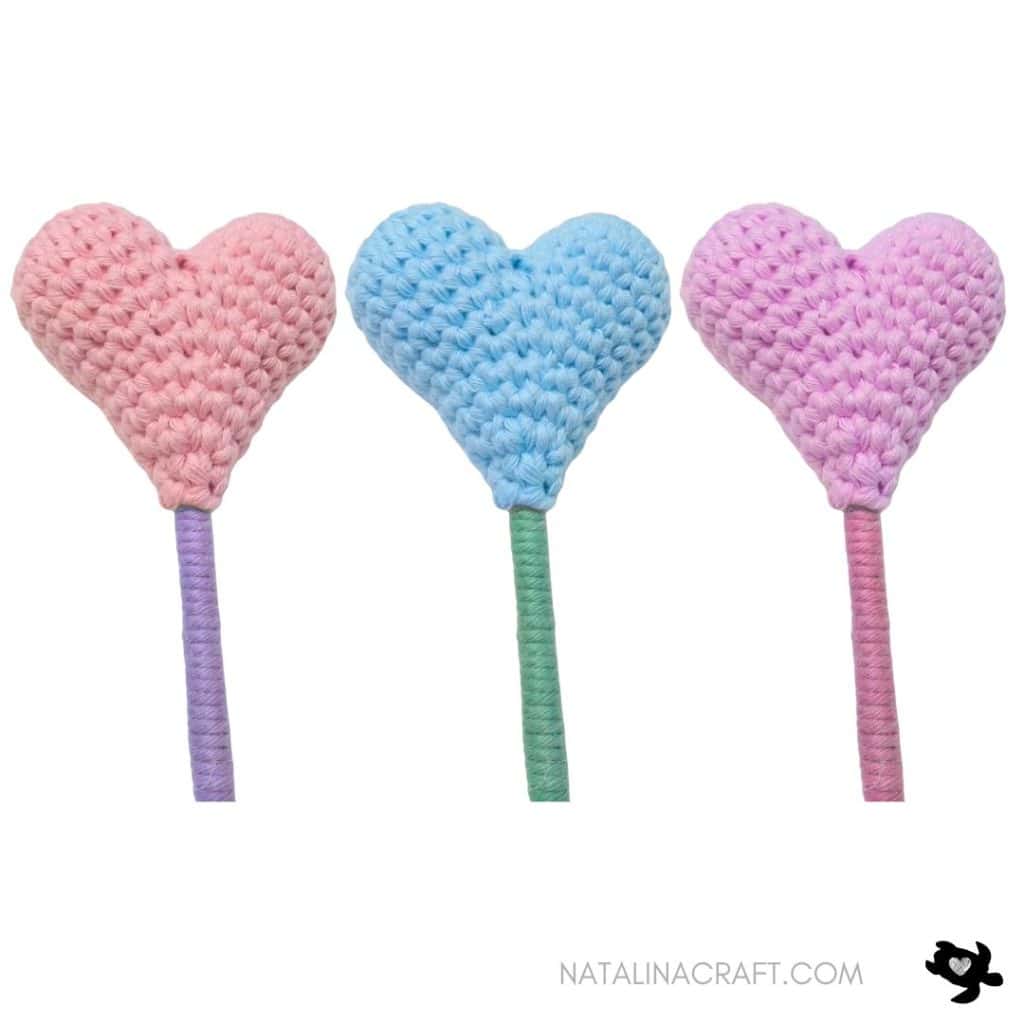 Crochet Lollipop Heart – Free Crochet Pattern