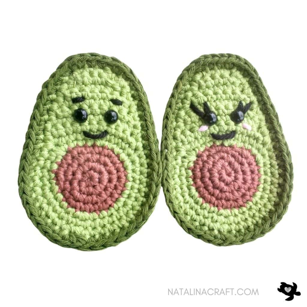 Avocado applique Crochet Pattern