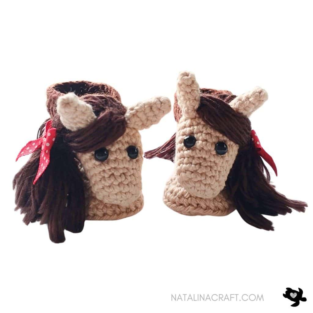 Horse Baby Booties - Free Crochet Pattern