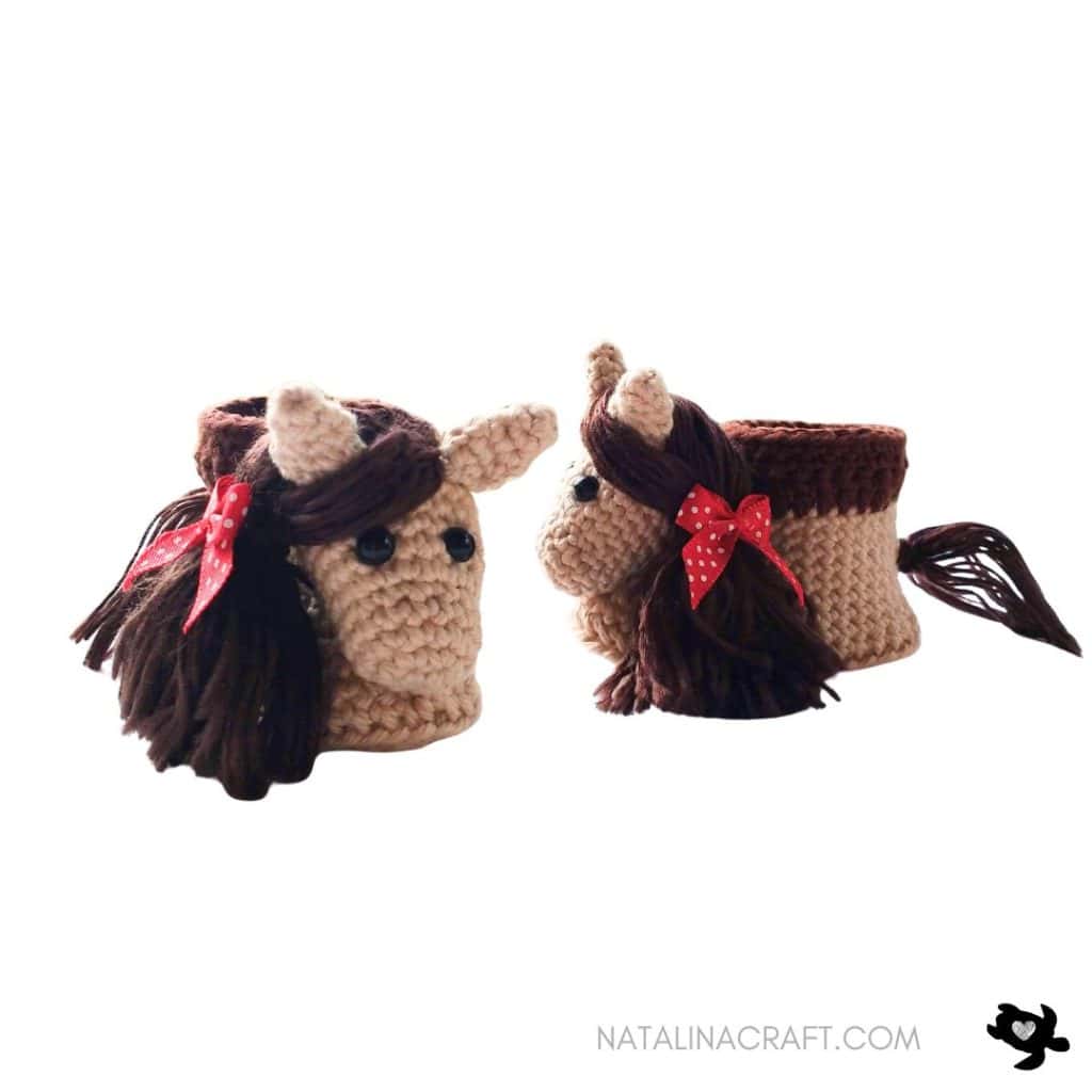 Horse Baby Booties - Free Crochet Pattern