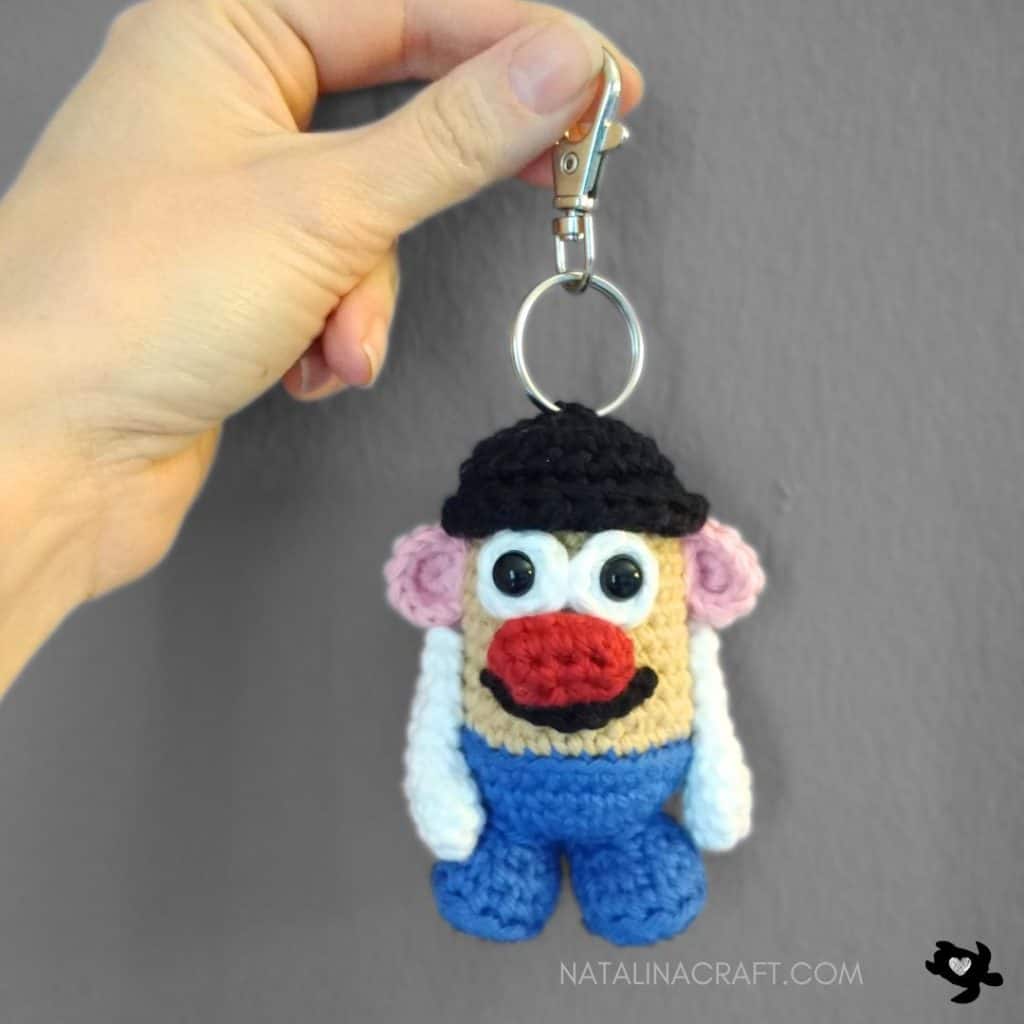 Crochet Keychain Mr. Potato Head