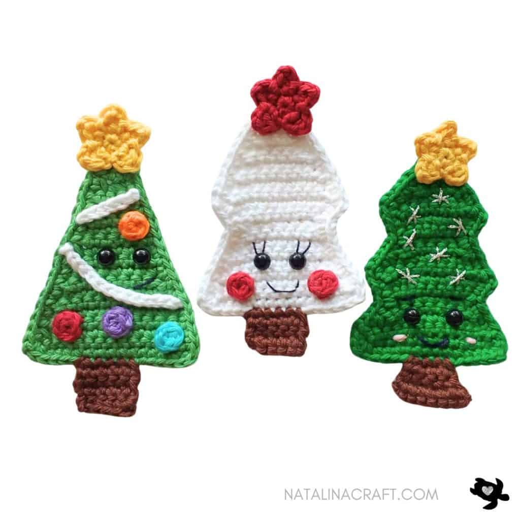 Crochet Christmas Tree appliques