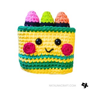 Crayons and box - Free Crochet Pattern