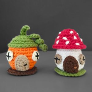 Maison de poupée champignon: Tutoriel de Crochet