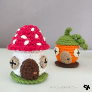 Maison de poupée champignon: Tutoriel de Crochet