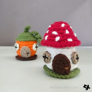 Maison de poupée champignon: Tutoriel de Crochet