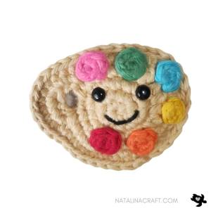 crochet paint palette