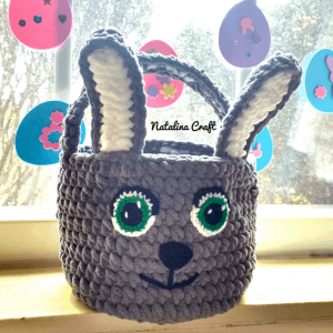 crochet bunny basket
