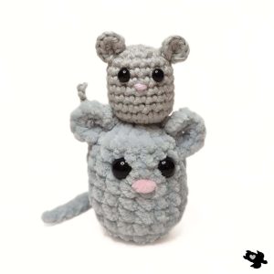 Crochet no sew mouse