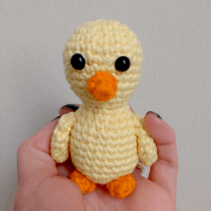 Crochet Chick in a hand