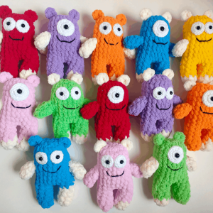 crochet monsters multicolored