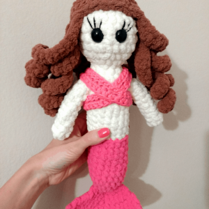 Crochet mermaid with bulky yarn