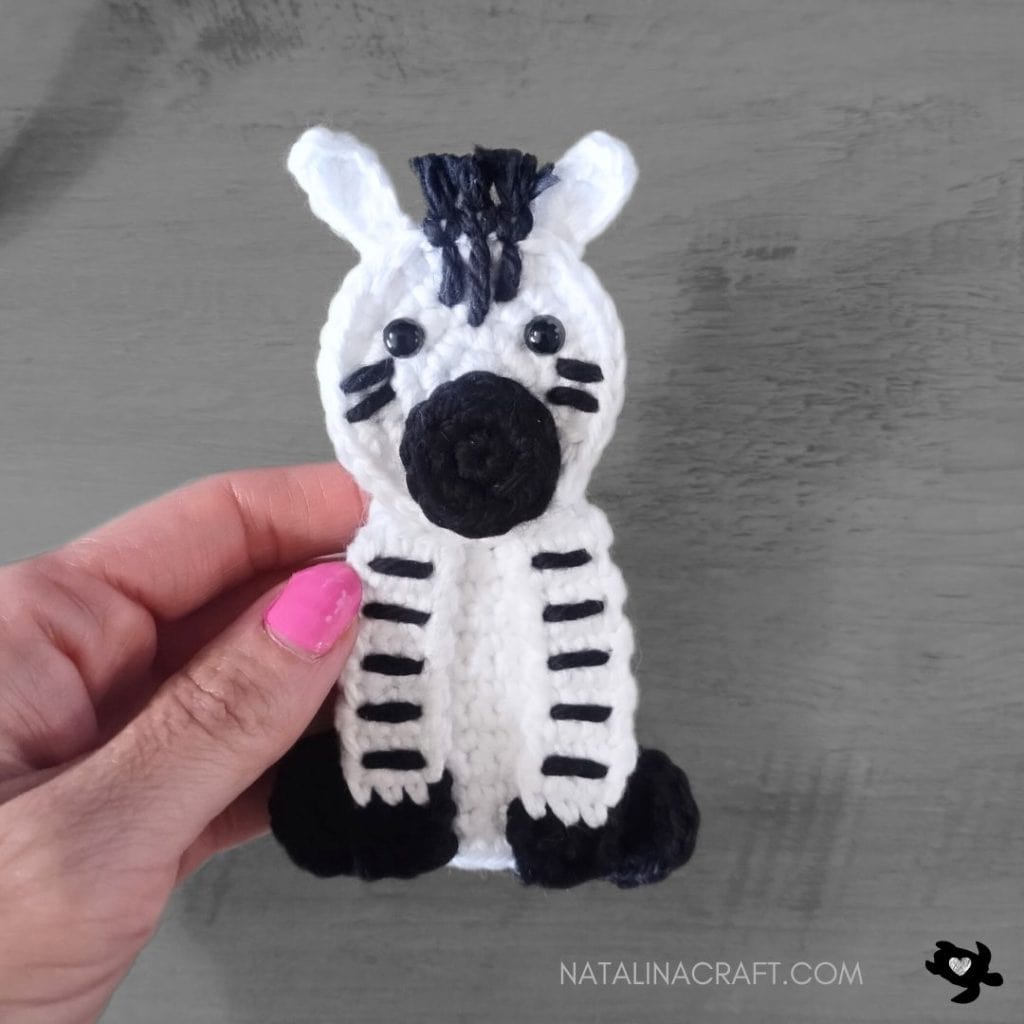 Zebra Applique Crochet Pattern